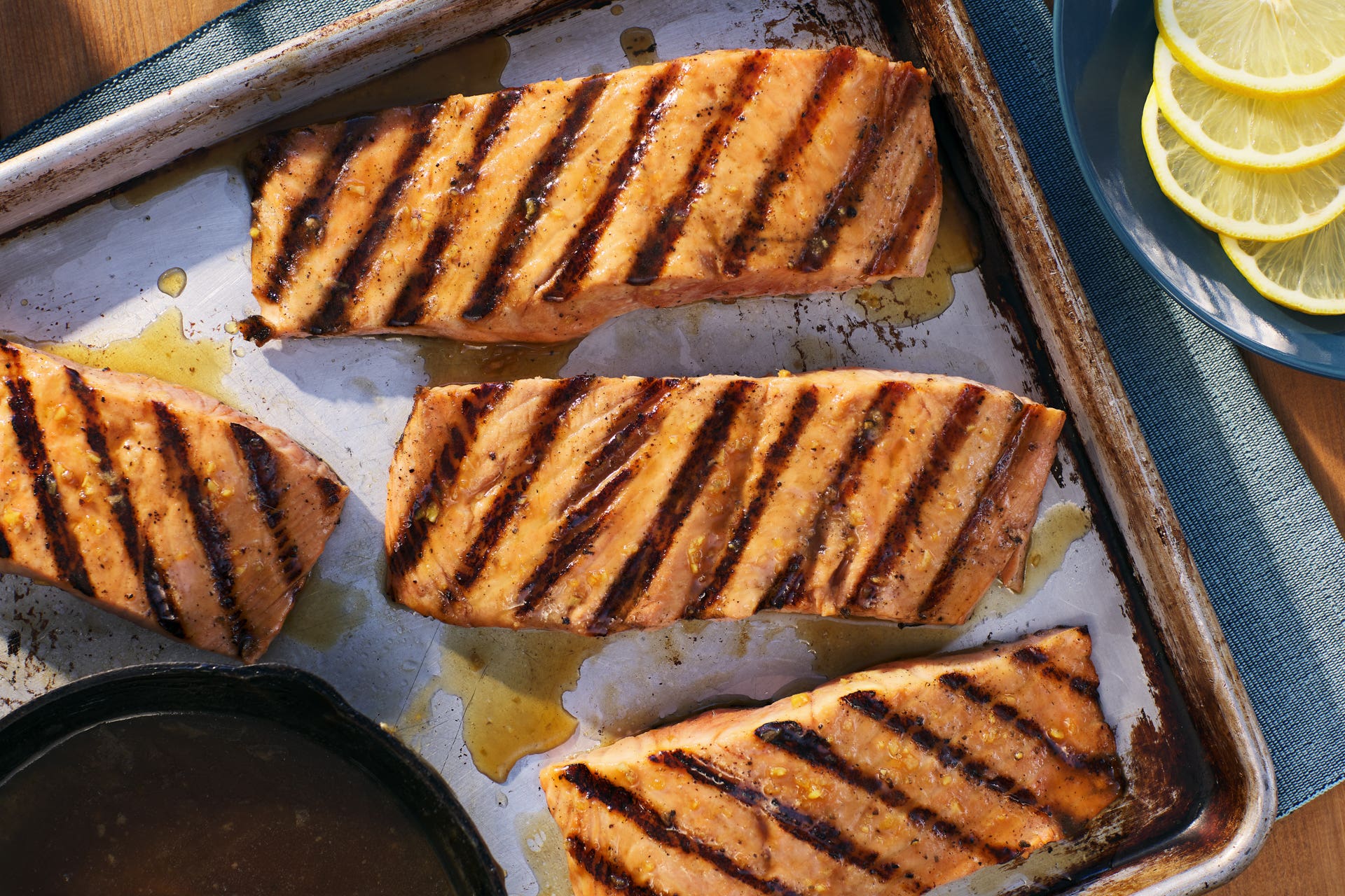 Recipes: Honey-Ginger Glazed Grilled Salmon