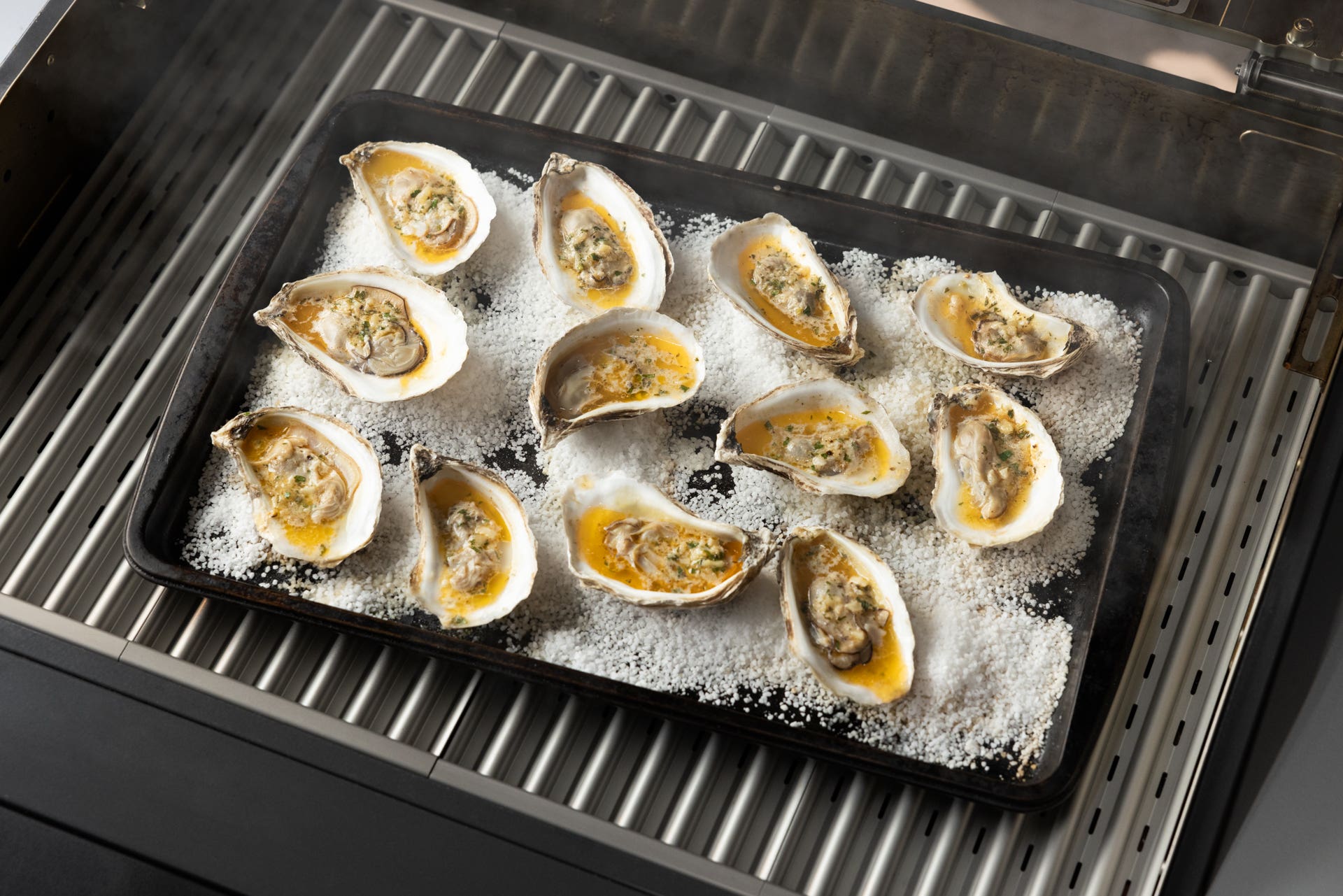 Recipes: Grilled Oysters with Garlic-Yuzu Butter