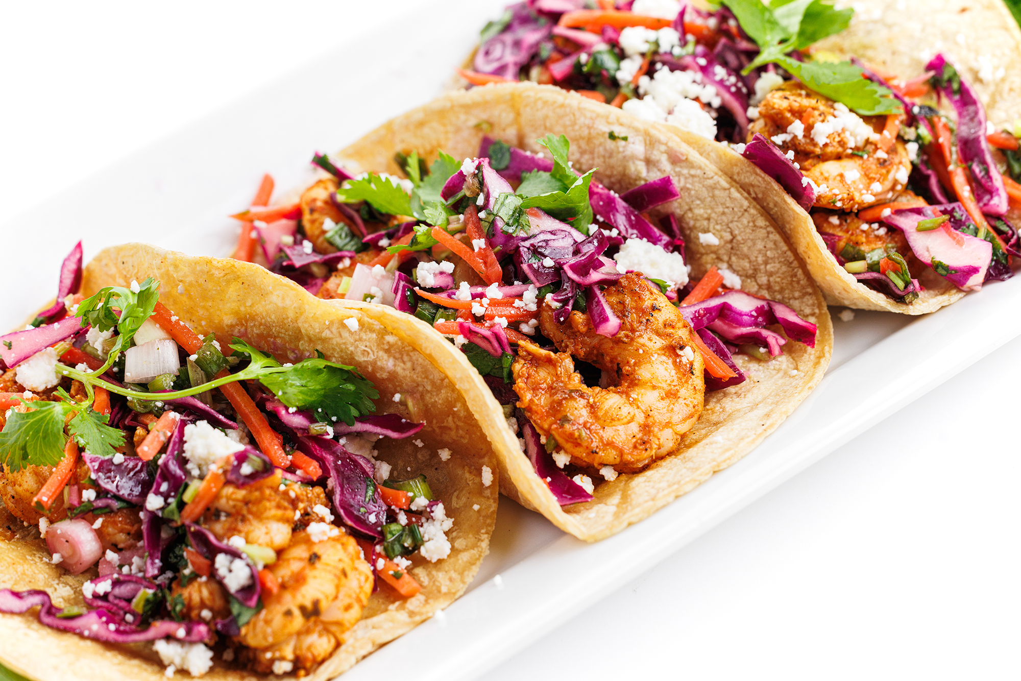 Recipes: Grilled Shrimp Tacos with Cabbage Slaw