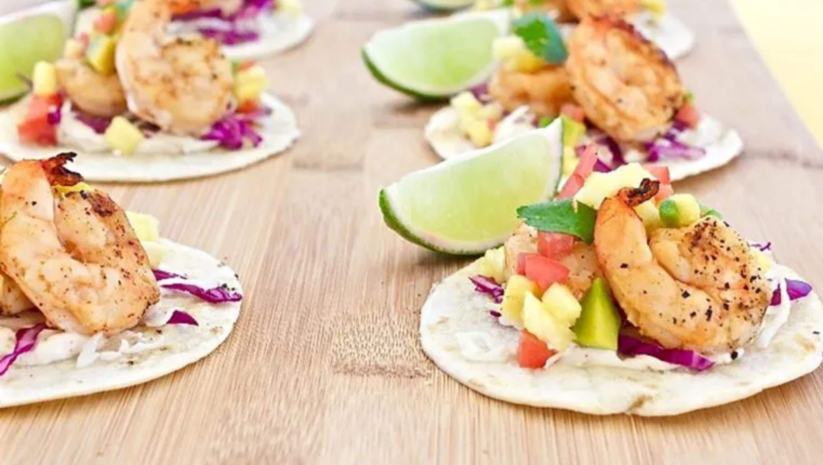 Recipes: Grilled Tequila-Lime Shrimp Tacos with Pineapple Salsa
