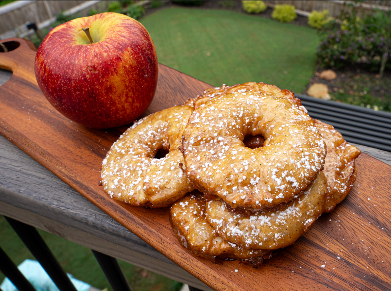 Maple Glazed Apple Beignets